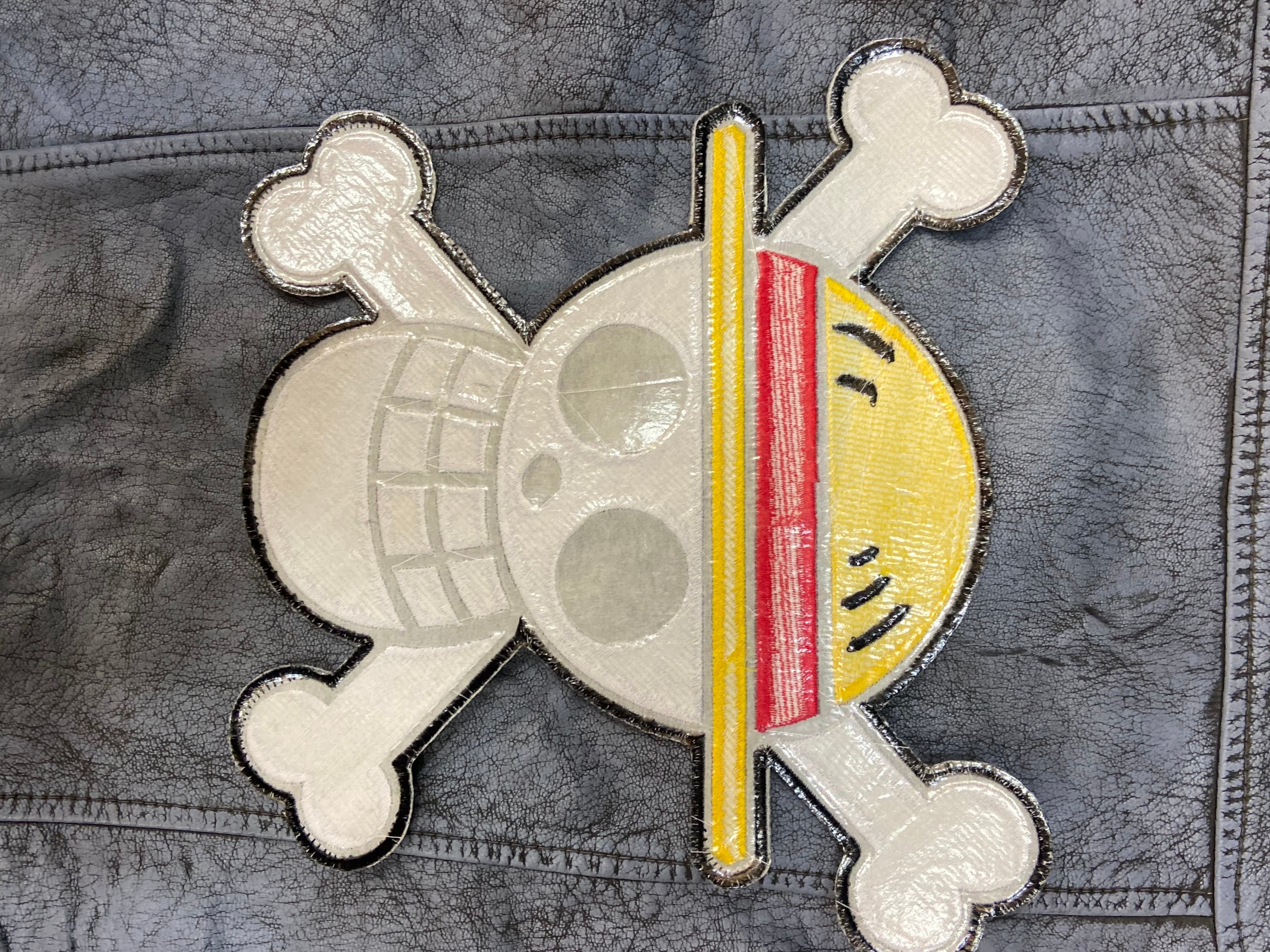 Straw Hat Pirates Patch: Anime Skull & Crossbones - Iron-on or Sew-on