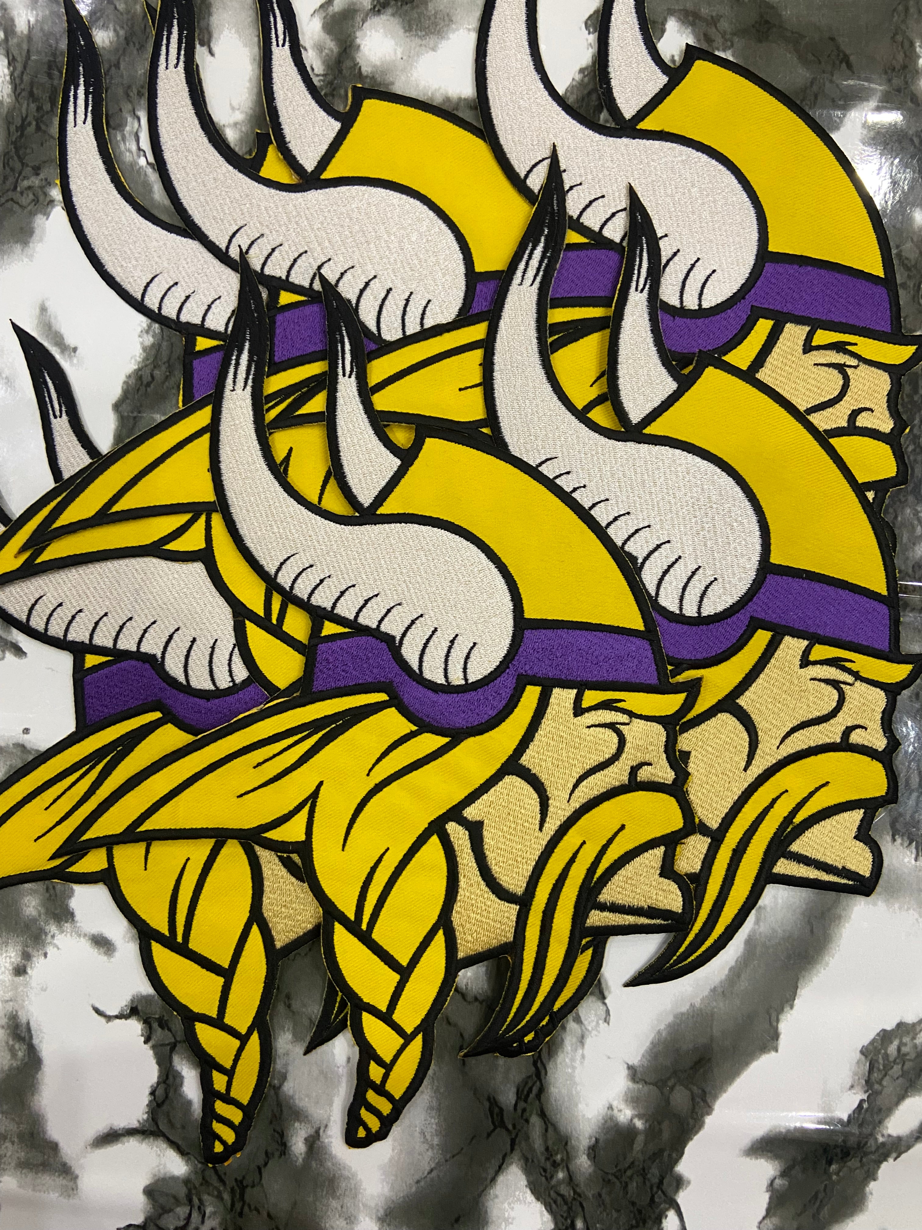 Minnesota Vikings Embroidered Patch Set – Purple Pride Football Logo Applique