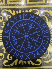 Viking Compass Vegvisir Back Patch | Valhalla Biker Vest & Norse Mythology Applique