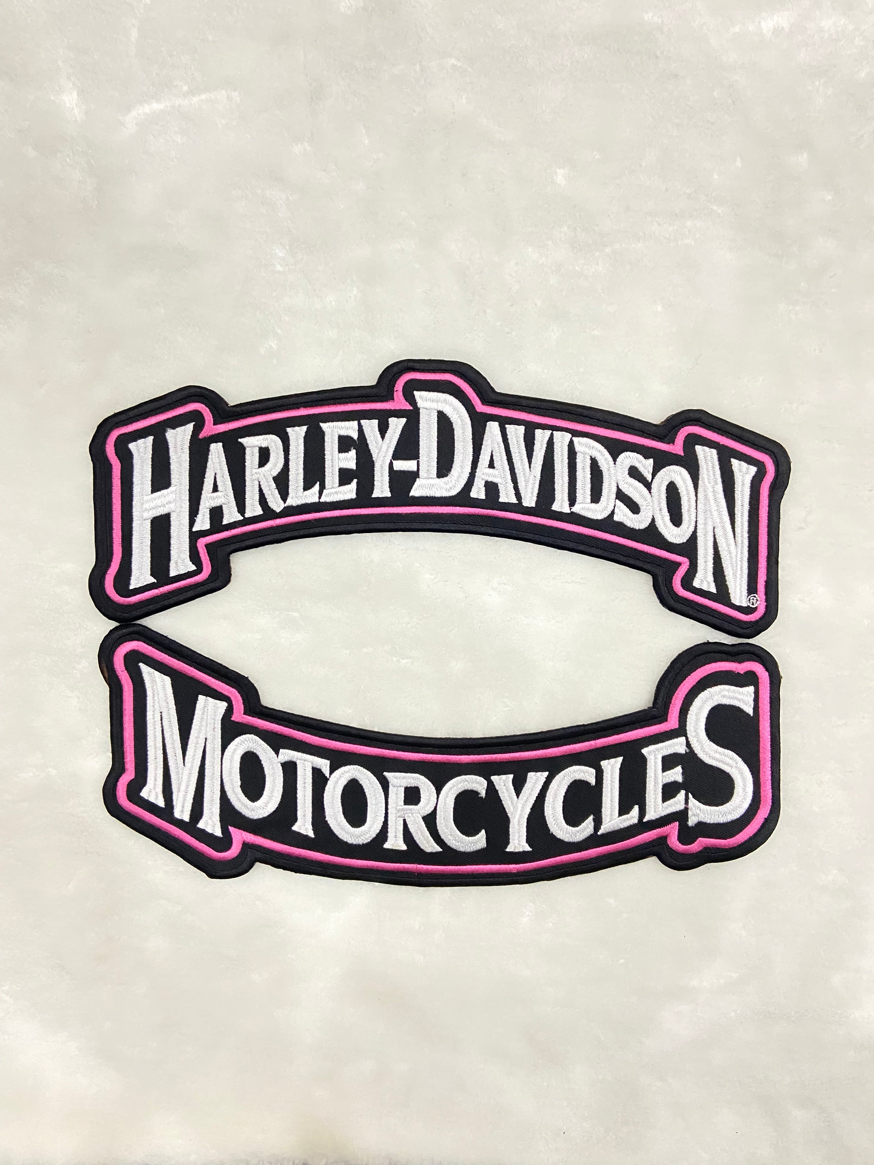 Harley-Davidson Top & Bottom Rocker Set | Embroidered Biker Badge