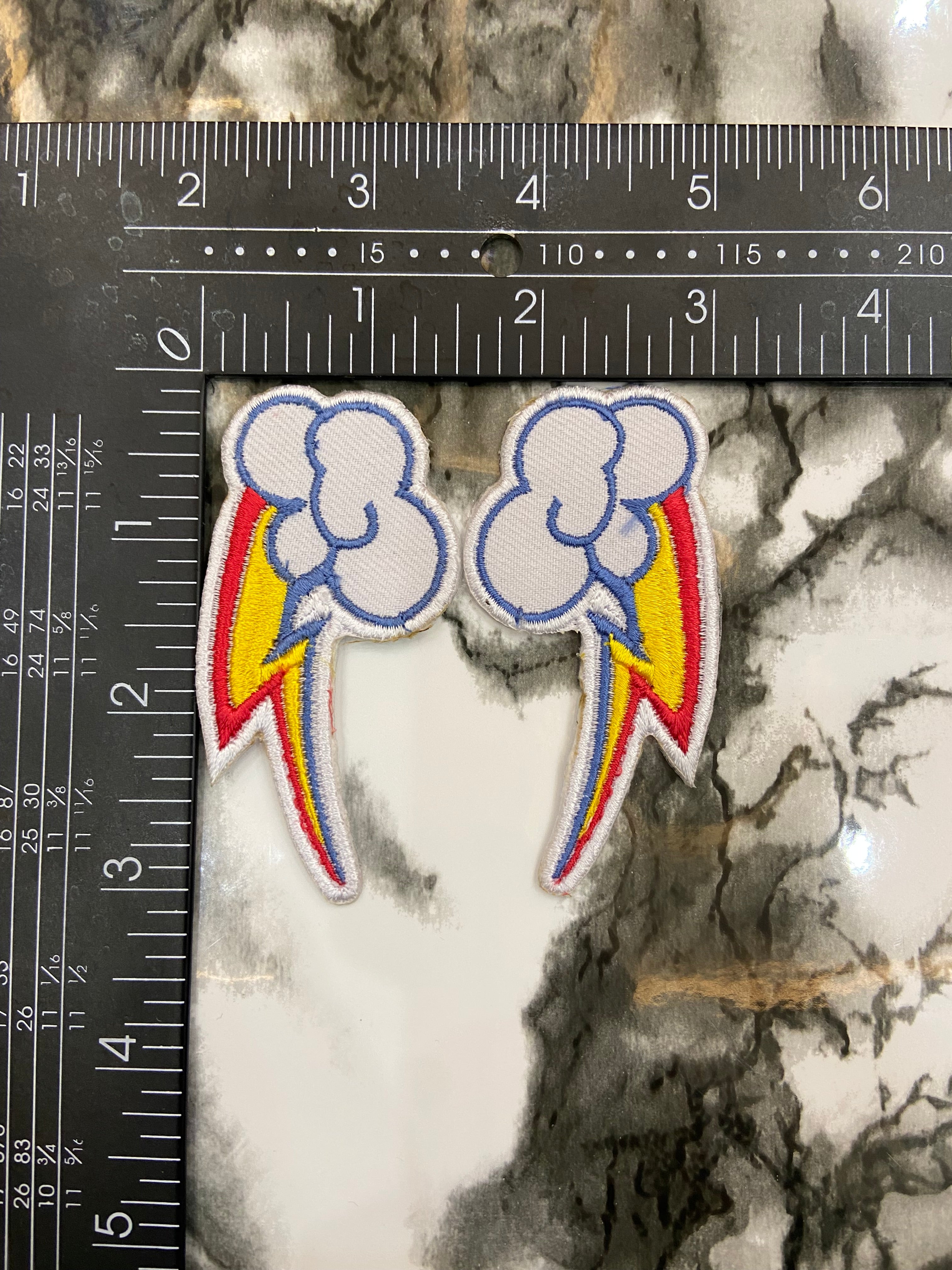 Rainbow Dash Cutie Mark Embroidered Patch Set – My Little Pony Cosplay Applique