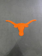 Texas Longhorns Burnt Orange Patch Collection | Large Circular Back Patch, Horn Shaped Logo, Bevo Head, SEC Badge | Iron On Sew On Varsity