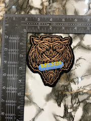 Bengal Tiger Head Embroidered Patch – EST 2026 Spirit Animal Mascot Badge