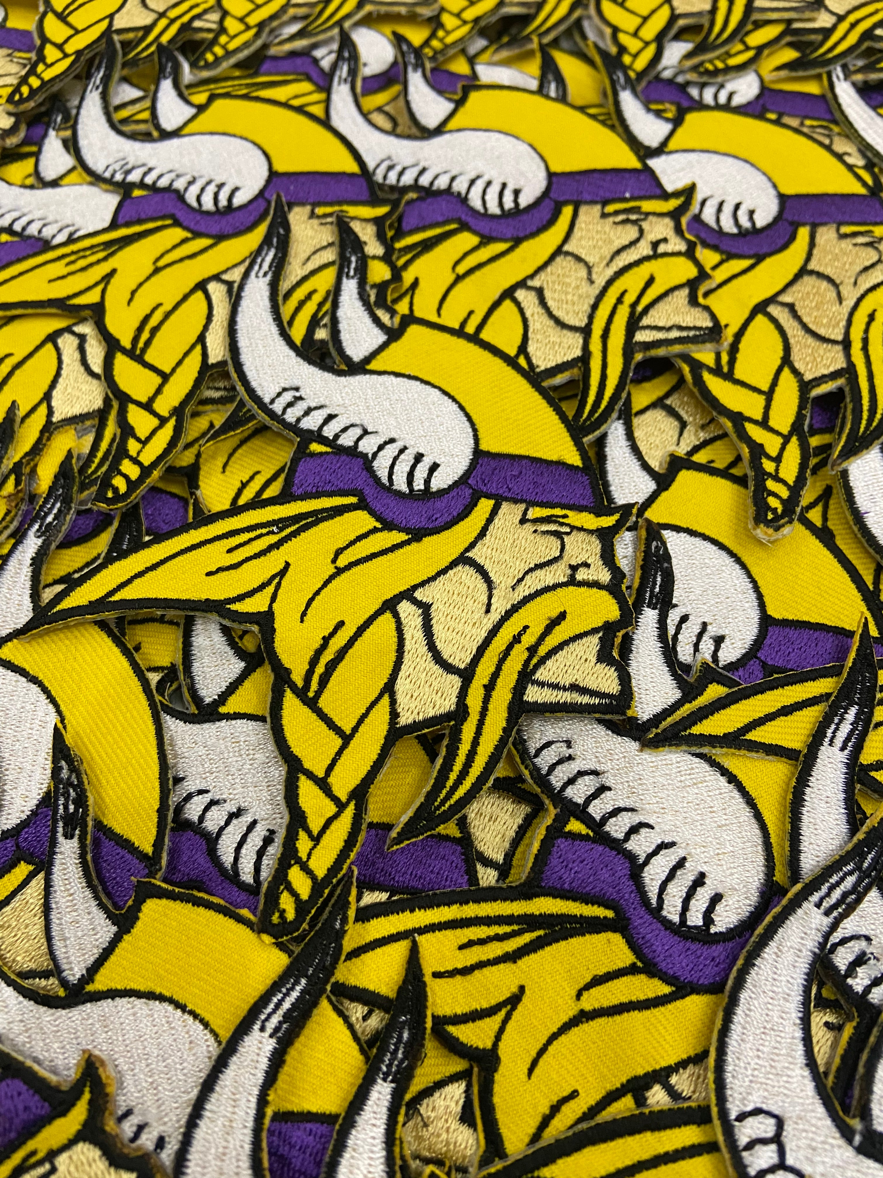 Minnesota Vikings Embroidered Patch Set – Purple Pride Football Logo Applique