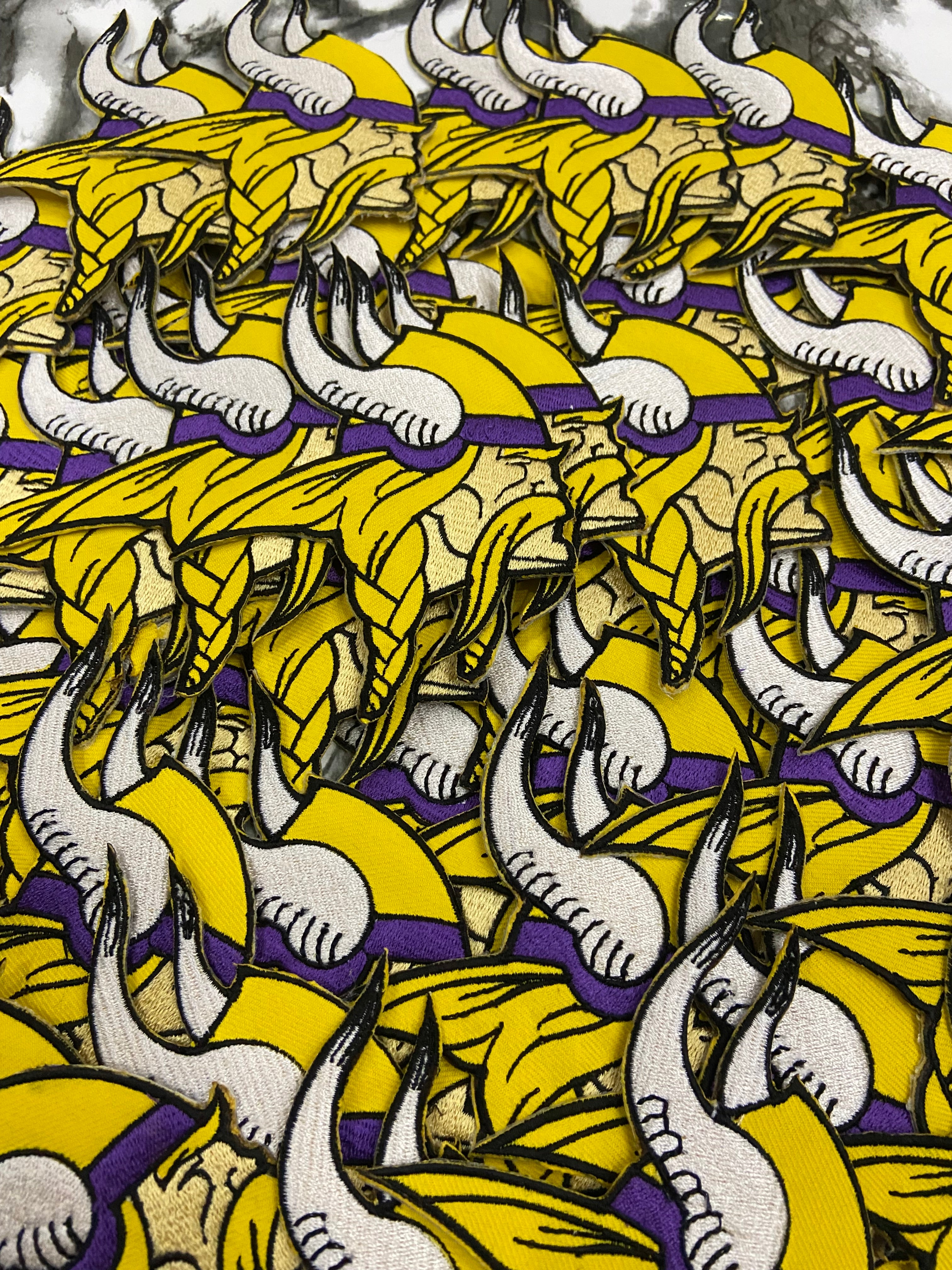 Minnesota Vikings Embroidered Patch Set – Purple Pride Football Logo Applique