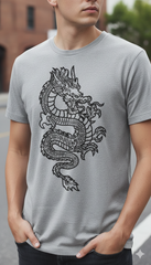 Dragon Embroidery Design, Japanese Dragon File, 8 Sizes 8 Formats