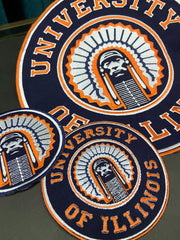 University of Illinois Fighting Illini Embroidered Patch – Premium NCAA Fan Applique