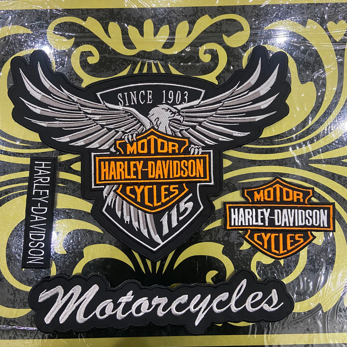 Harley-Davidson Eagle Full-Panel Set | 4-Piece Custom Vest Pack