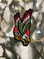 Screamin’ Eagle Embroidered Patch – Vintage American Traditional Style Applique