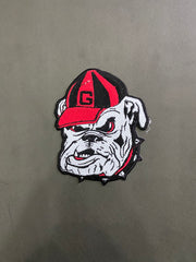 Georgia Bulldogs Embroidered Patch Set | Large UGA Mascot Back Patch, Small Bull Dog, Vintage UGA, White SEC, Power G | Individual or Full Set