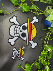 Straw Hat Pirates Patch: Anime Skull & Crossbones - Iron-on or Sew-on