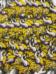 Minnesota Vikings Embroidered Patch Set – Purple Pride Football Logo Applique