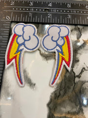 Rainbow Dash Cutie Mark Embroidered Patch Set – My Little Pony Cosplay Applique