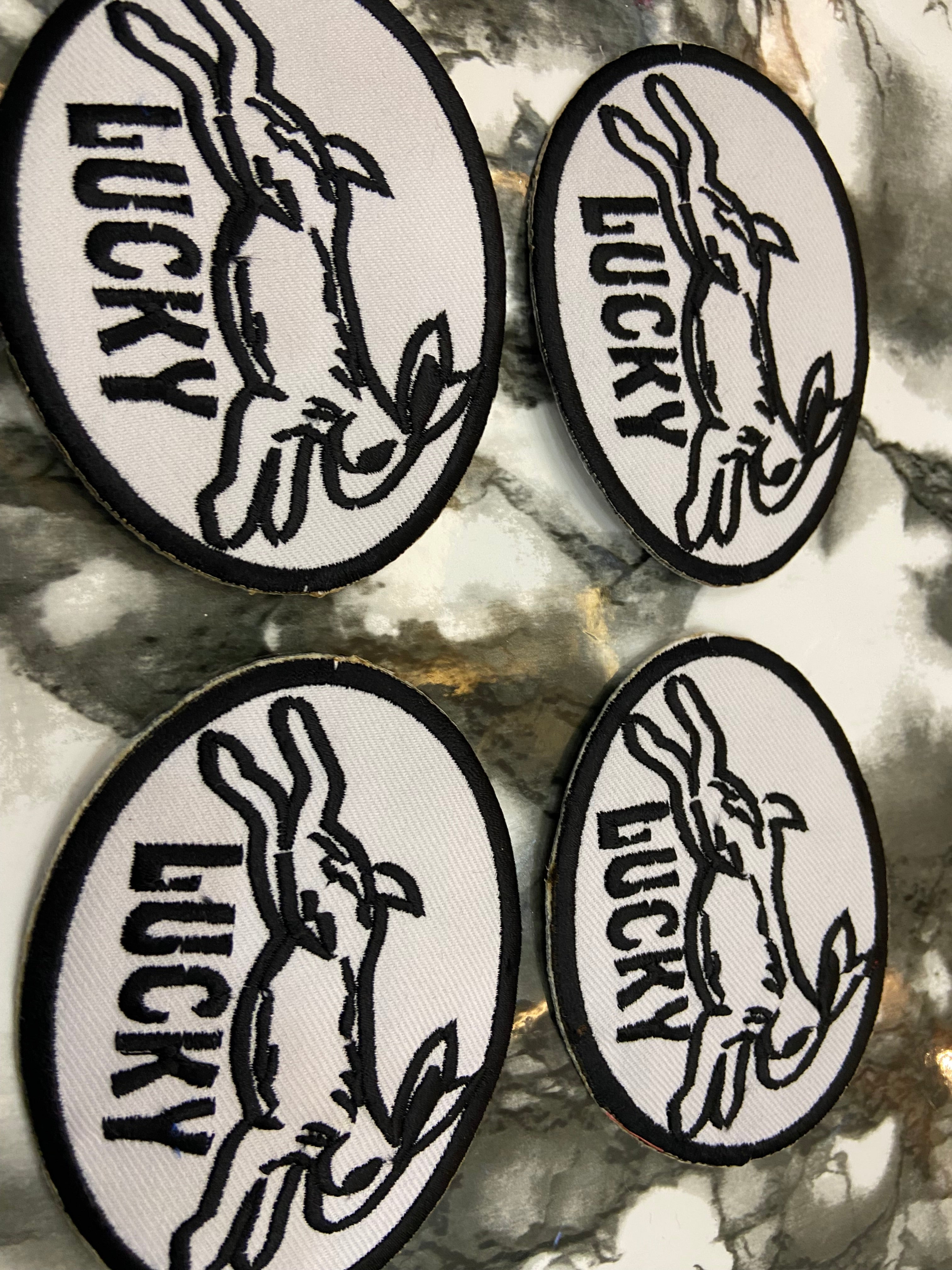 Lucky Rabbit Embroidered Patch – Vintage Racing & Speed Shop Applique