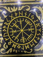 Viking Compass Vegvisir Back Patch | Valhalla Biker Vest & Norse Mythology Applique