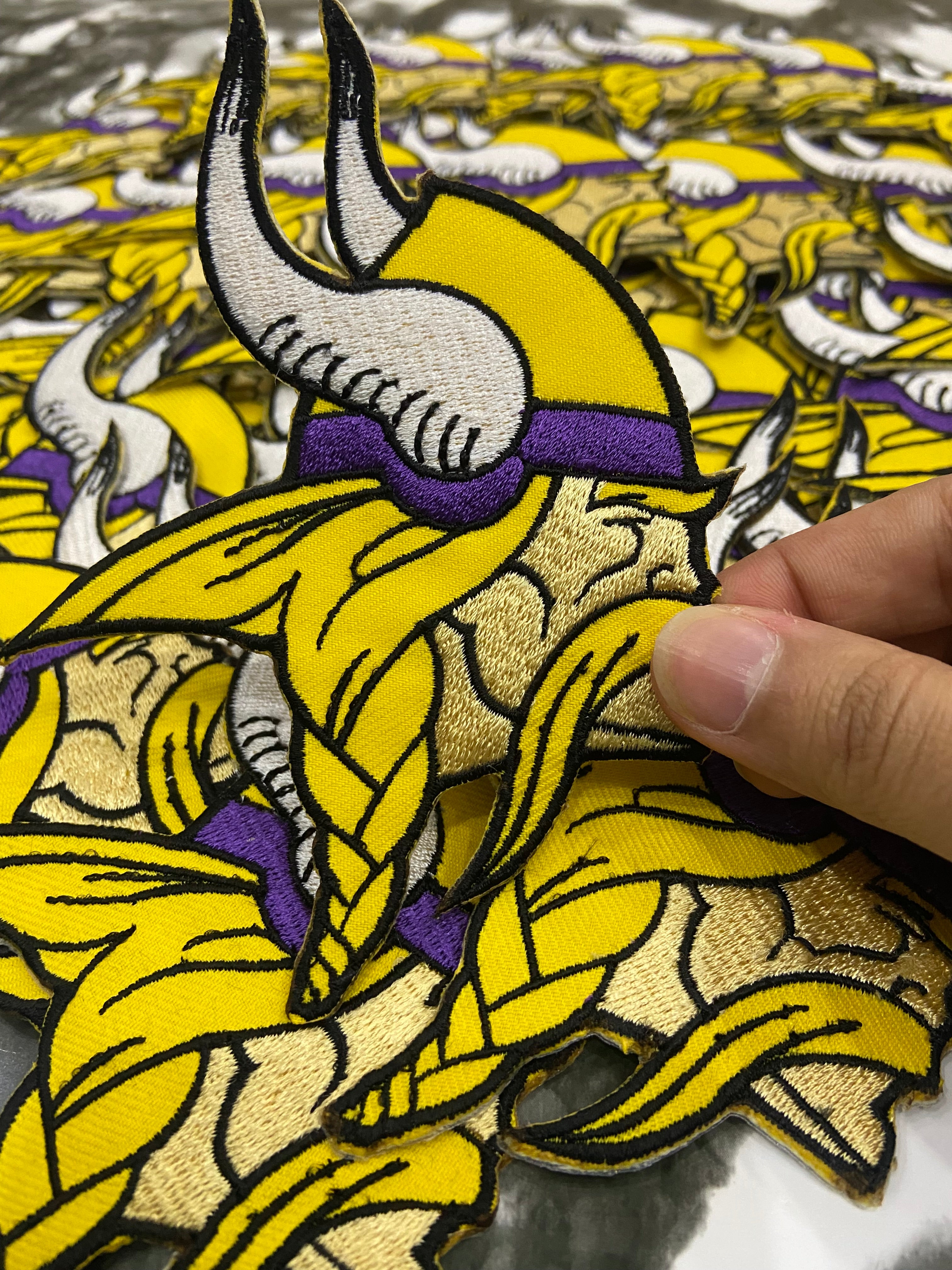 Minnesota Vikings Embroidered Patch Set – Purple Pride Football Logo Applique