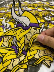 Minnesota Vikings Embroidered Patch Set – Purple Pride Football Logo Applique