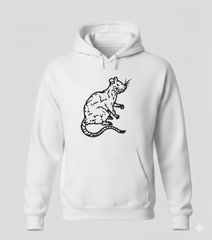 Rat Machine Embroidery Design, Rodent Line Art Embroidery File