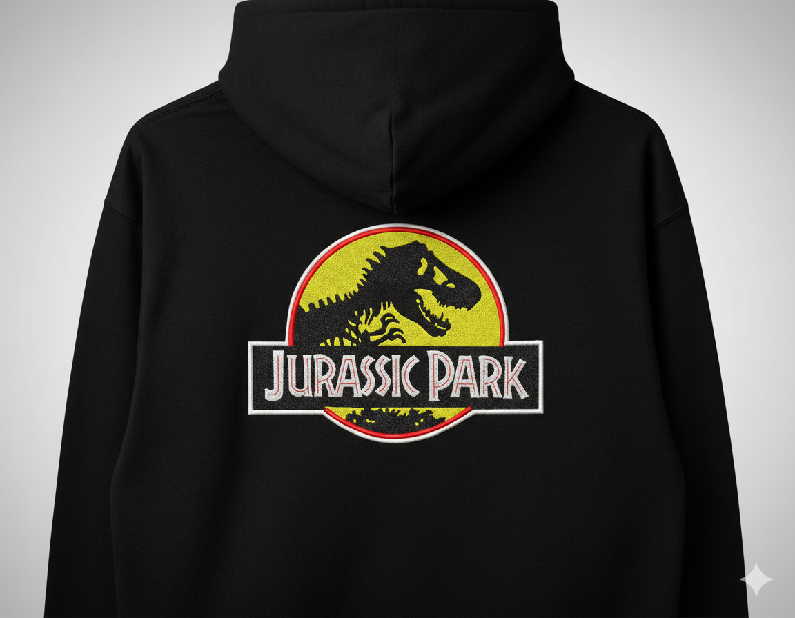Jurassic World Dinosaur Logo - Machine Embroidery Digital File