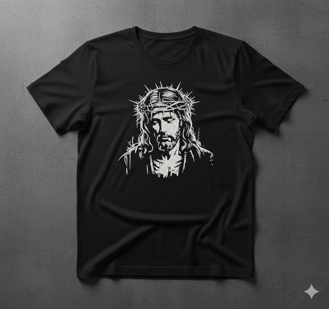 Jesus Crown of Thorns Embroidery, Christian Christ Machine File