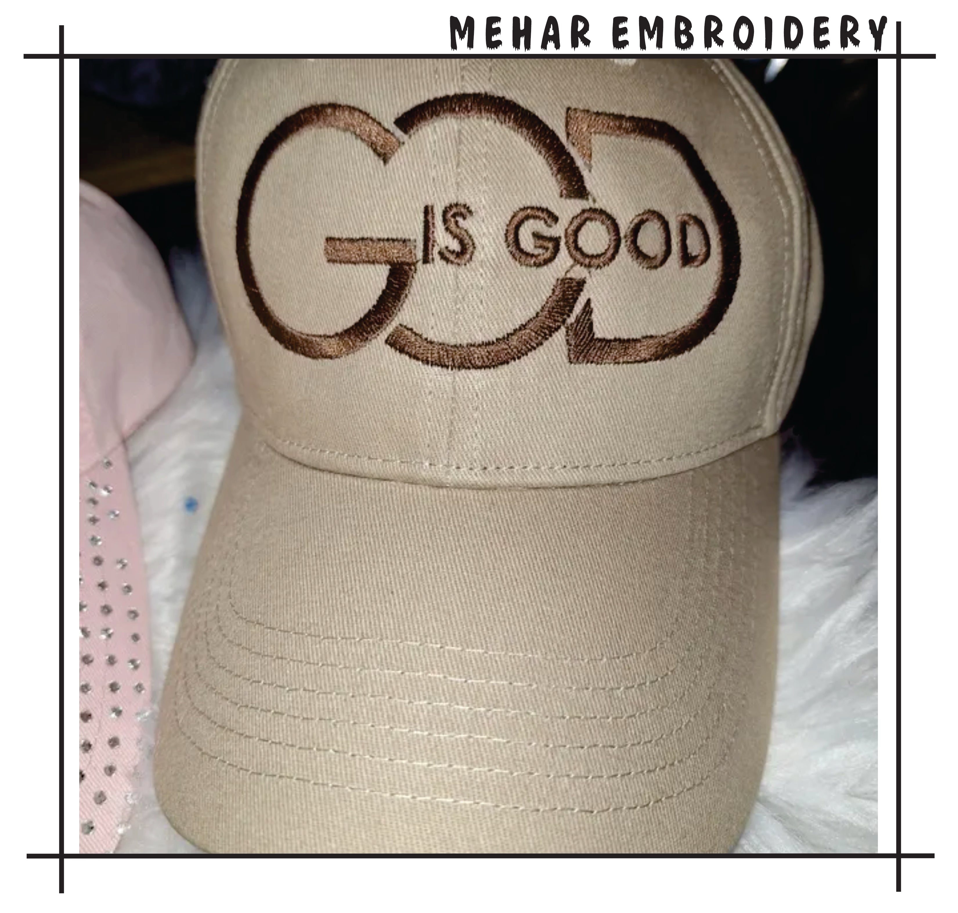 God is Good Embroidery Design, Christian Religious Machine File