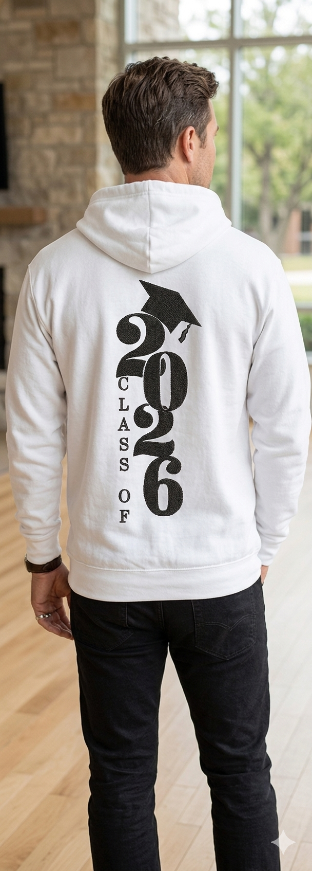 Class of 2026 Graduation Embroidery Design, Senior 2026 Machine Embroidery File