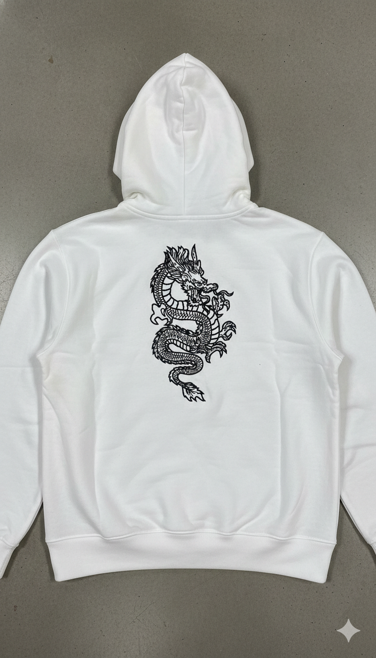 Dragon Embroidery Design, Japanese Dragon File, 8 Sizes 8 Formats