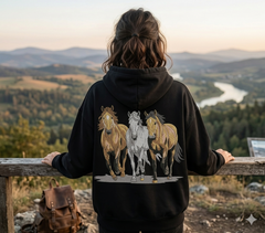 Three Horses Running Design | Wild Horse Machine Embroidery | Galloping Stallions File | Nature & Animal Embroidery