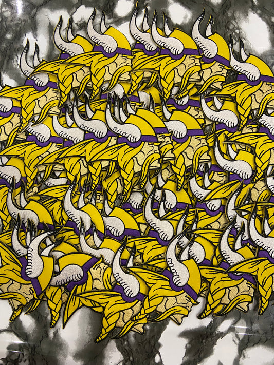 Minnesota Vikings Embroidered Patch Set – Purple Pride Football Logo Applique