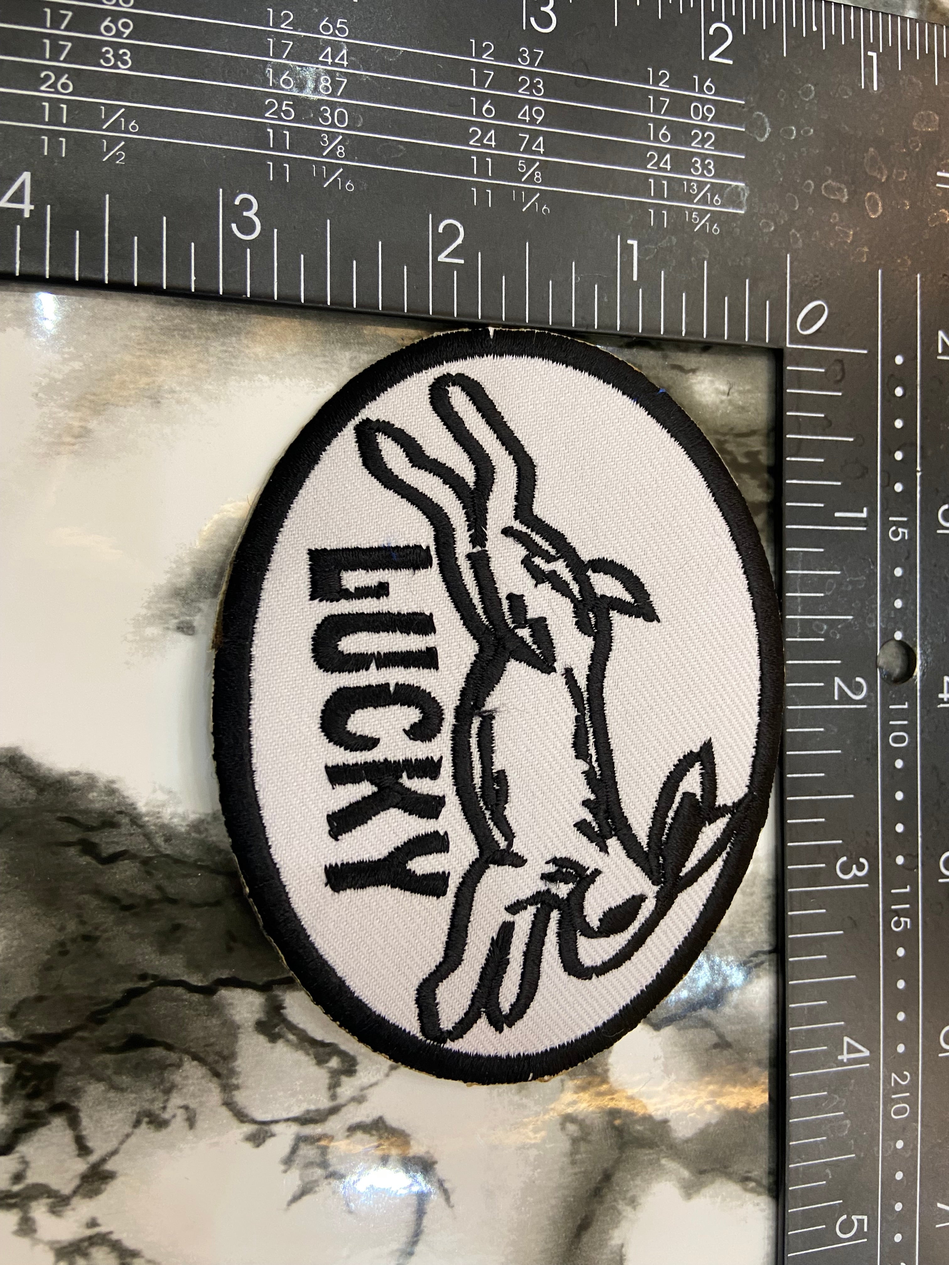 Lucky Rabbit Embroidered Patch – Vintage Racing & Speed Shop Applique