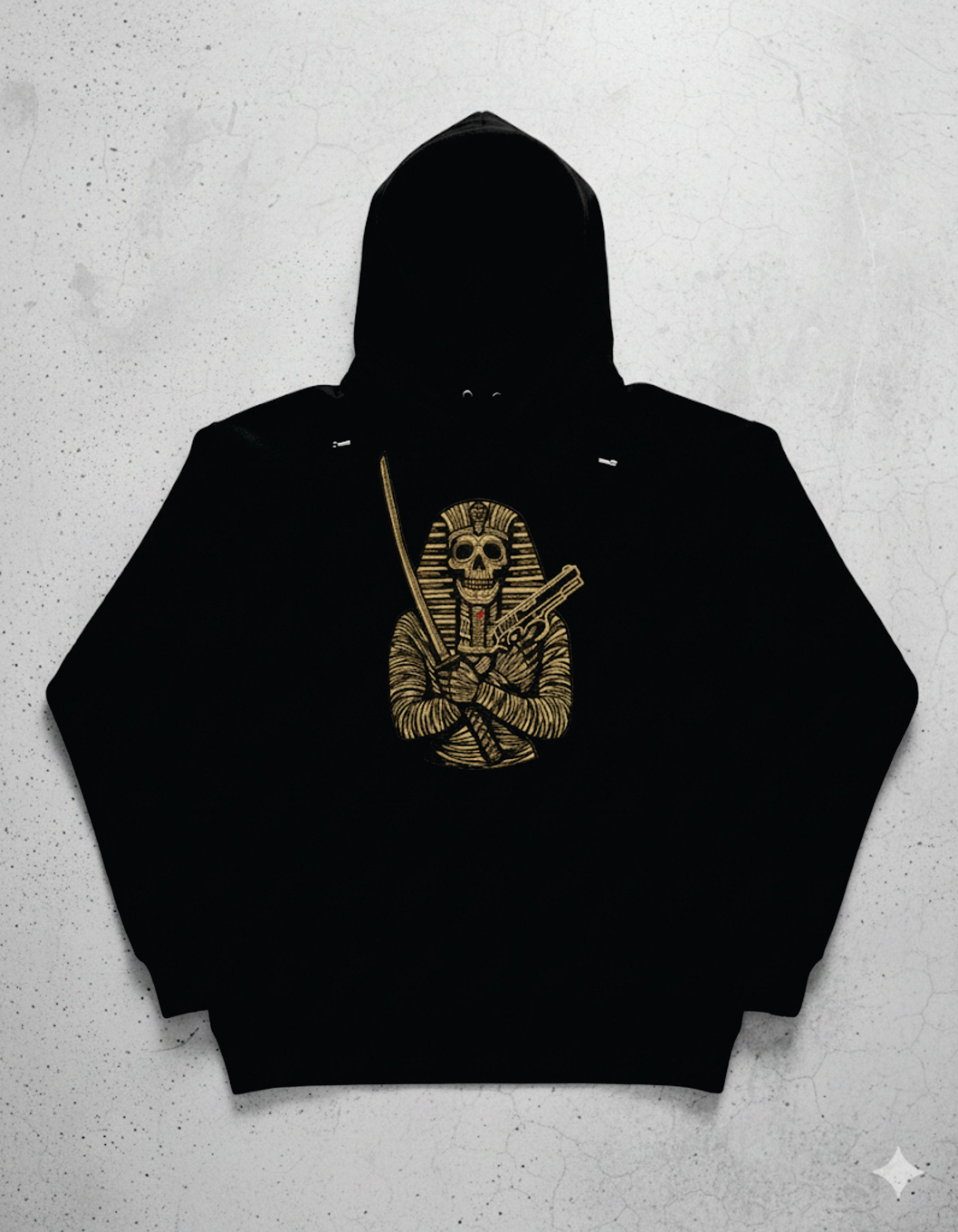 Mummy Pharaoh Embroidery Design, Skull King Machine File