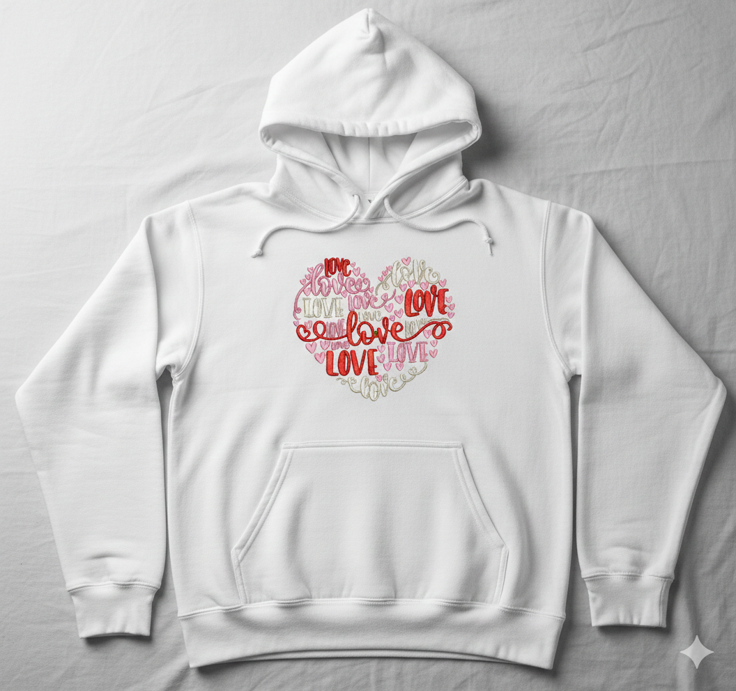 Eternal Love Hearts – Elegant Valentine’s Day Machine Embroidery