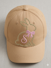 Floral Bunny Outline Embroidery – Spring Blossom Easter Rabbit Digital Machine Design