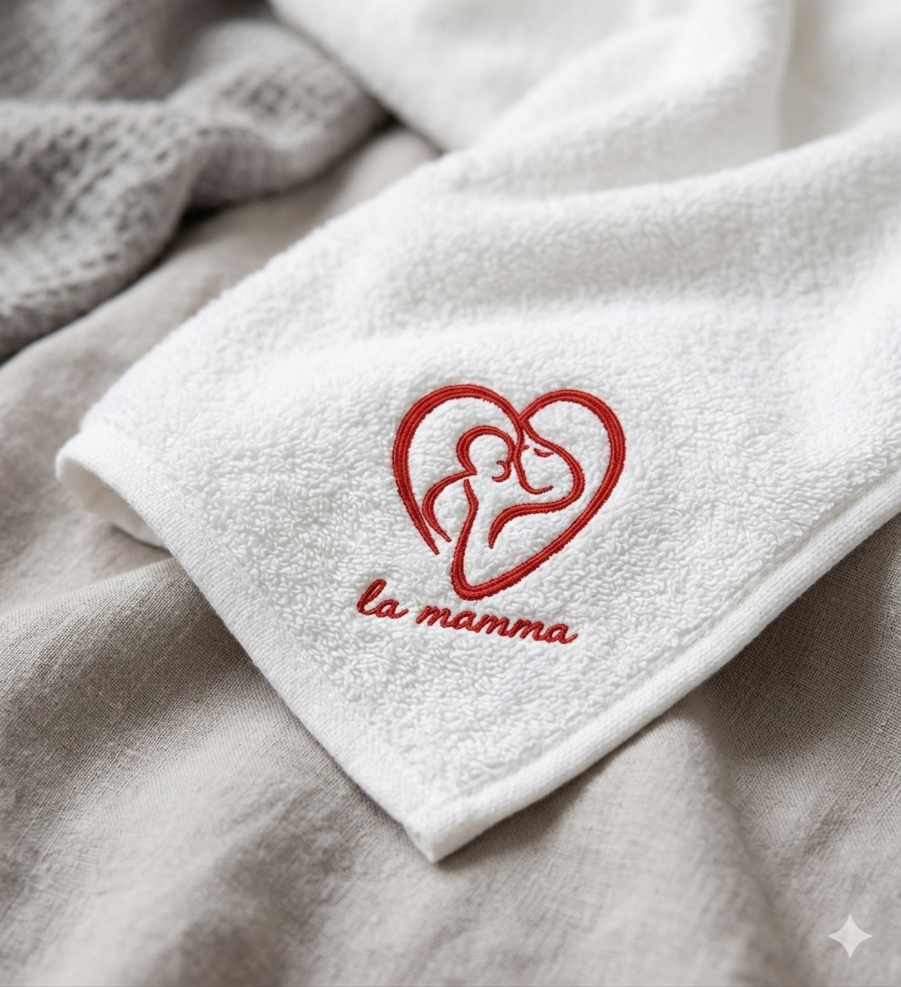 Mother and Baby Line Art Embroidery Design – Minimalist Heart Family (Digital Download)