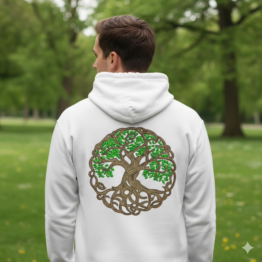 Celtic Tree of Life Embroidery Design – Yggdrasil Machine File (8 Sizes, 8 Formats)