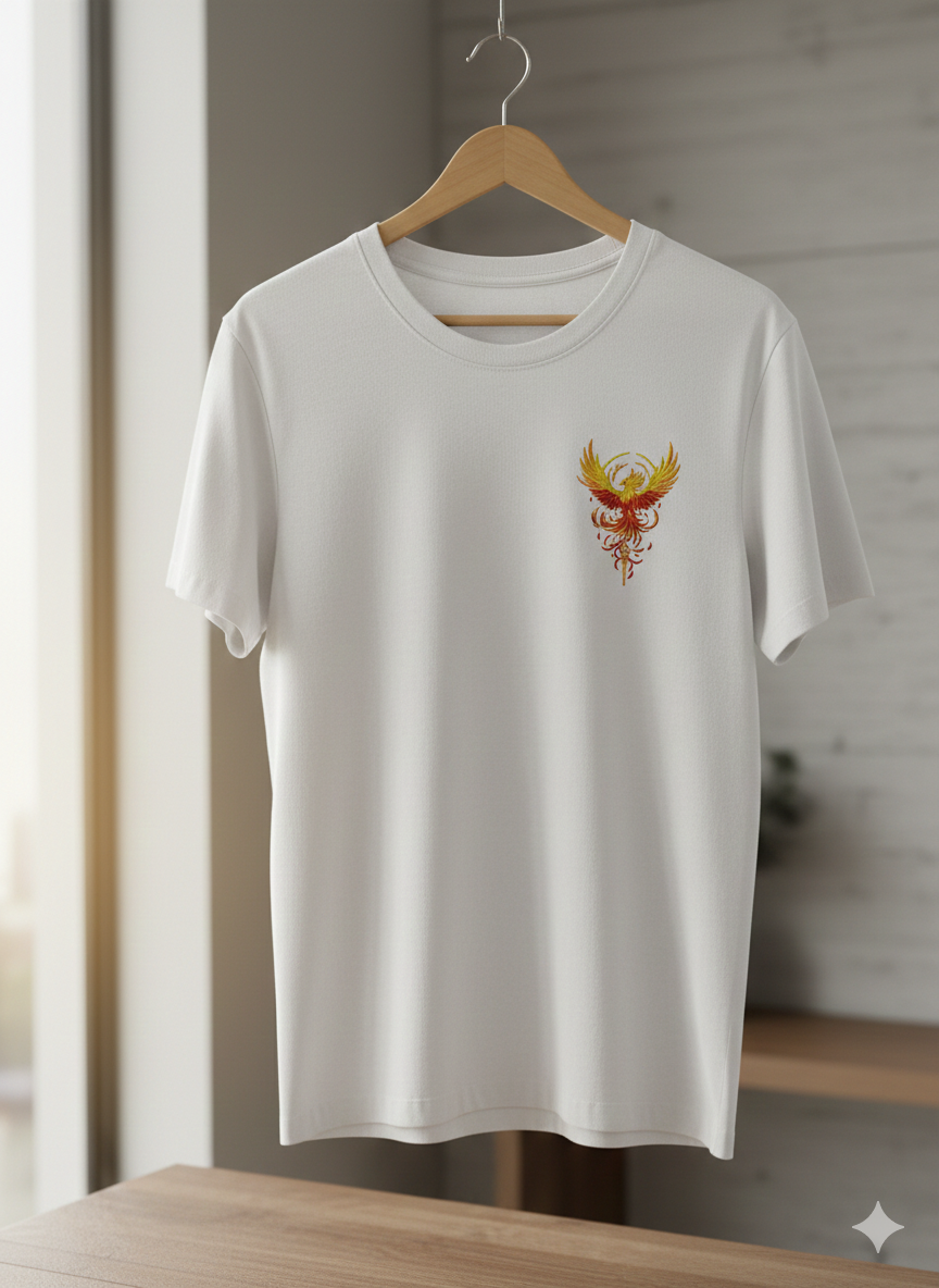 Majestic Phoenix Embroidery Design, Fire Bird Machine Embroidery, Mythical Instant Download