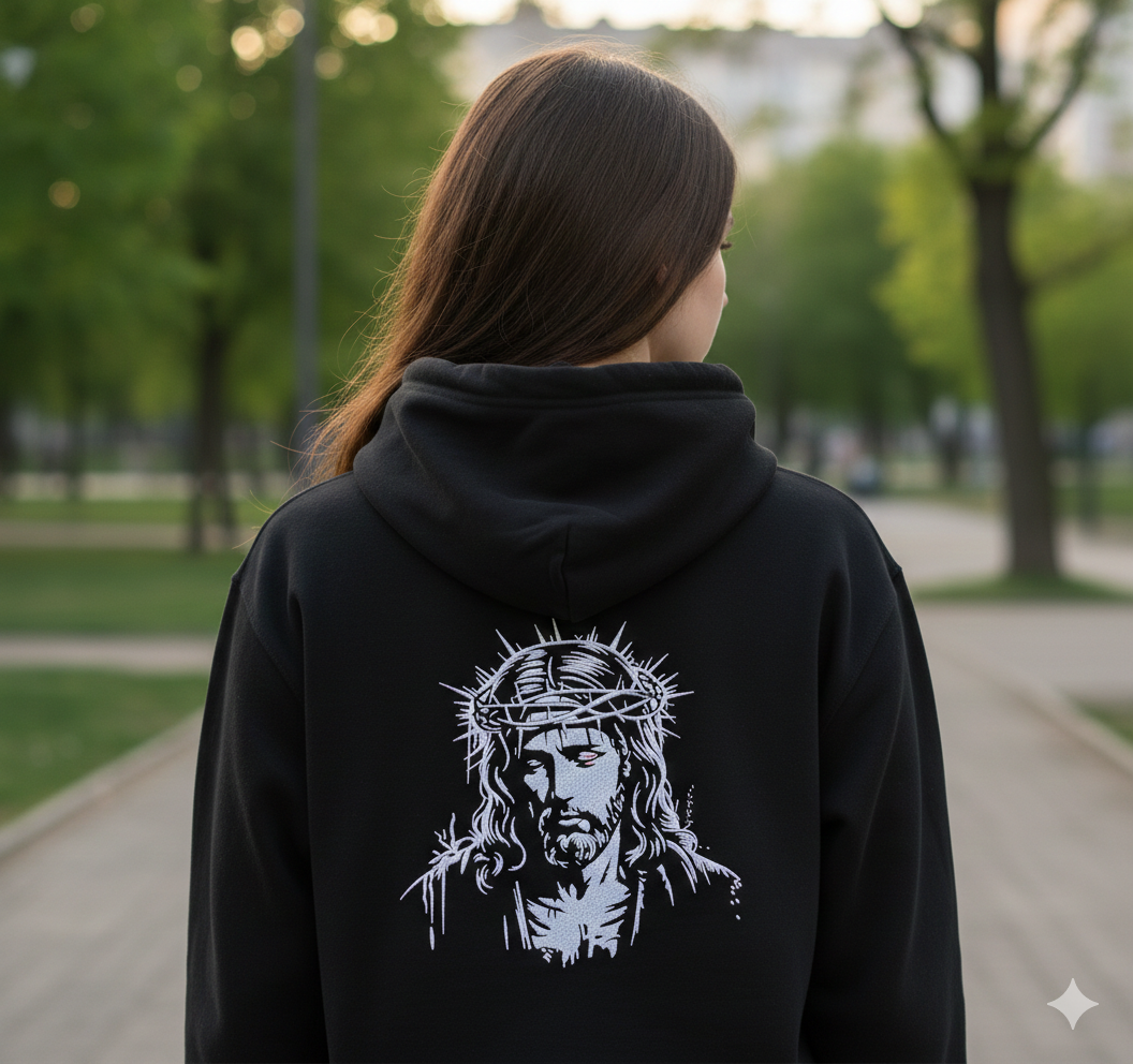 Jesus Crown of Thorns Embroidery, Christian Christ Machine File