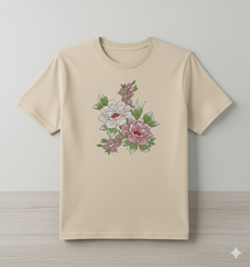 Peony Floral Bouquet Machine Embroidery Design, 8 Sizes (Digital Download)