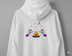 Ghost Campfire Embroidery Design, Spooky Halloween Machine File (Digital Download)