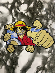 Luffy Gatling Gun Embroidered Patch – Straw Hat Pirate Action Applique