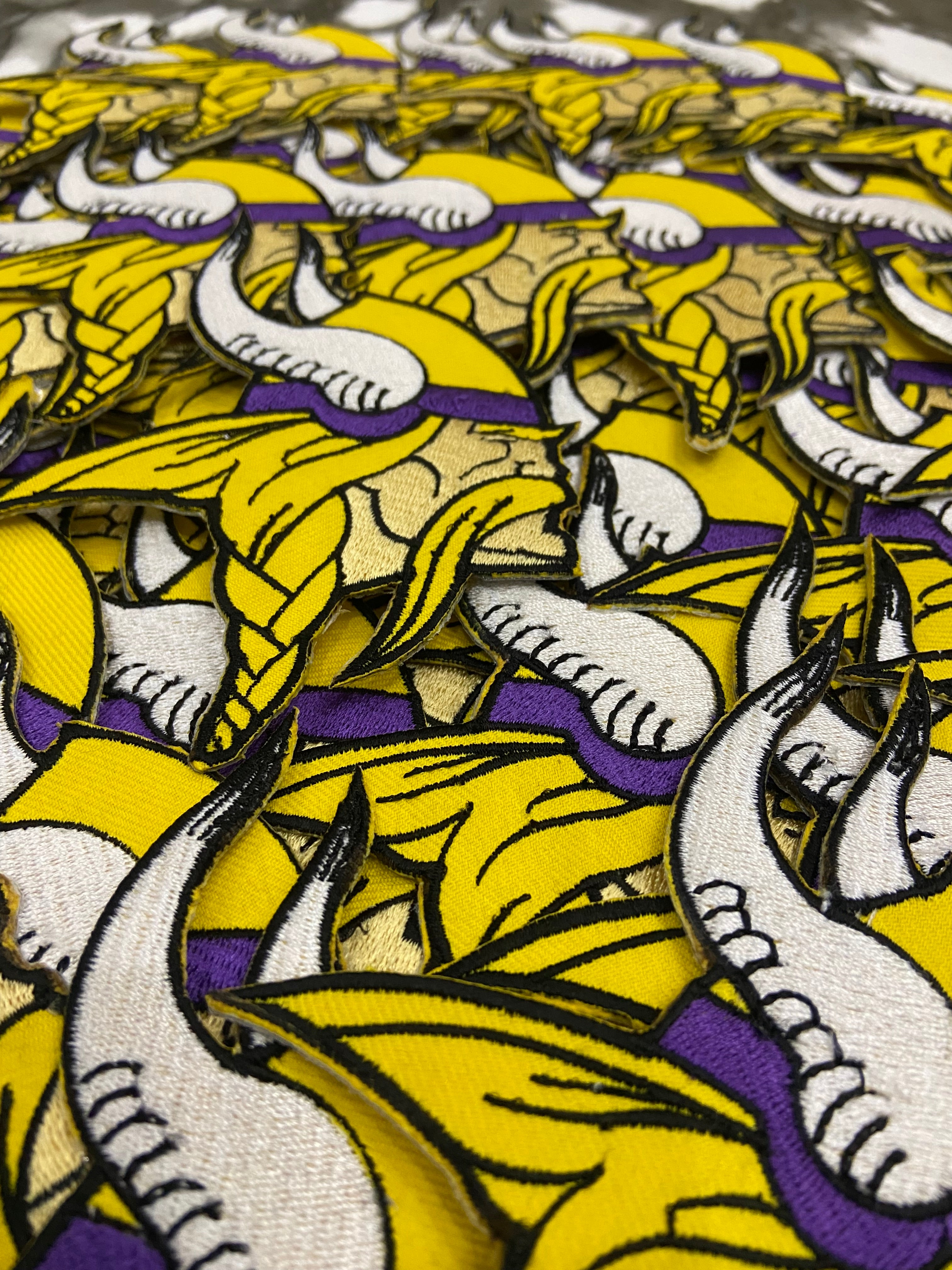 Minnesota Vikings Embroidered Patch Set – Purple Pride Football Logo Applique