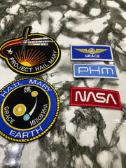 Hail Mary Embroidered Patch Set | 3-Piece Football & Pop Culture Badge Collection | Iron-On Sew-On Graphic Applique Set