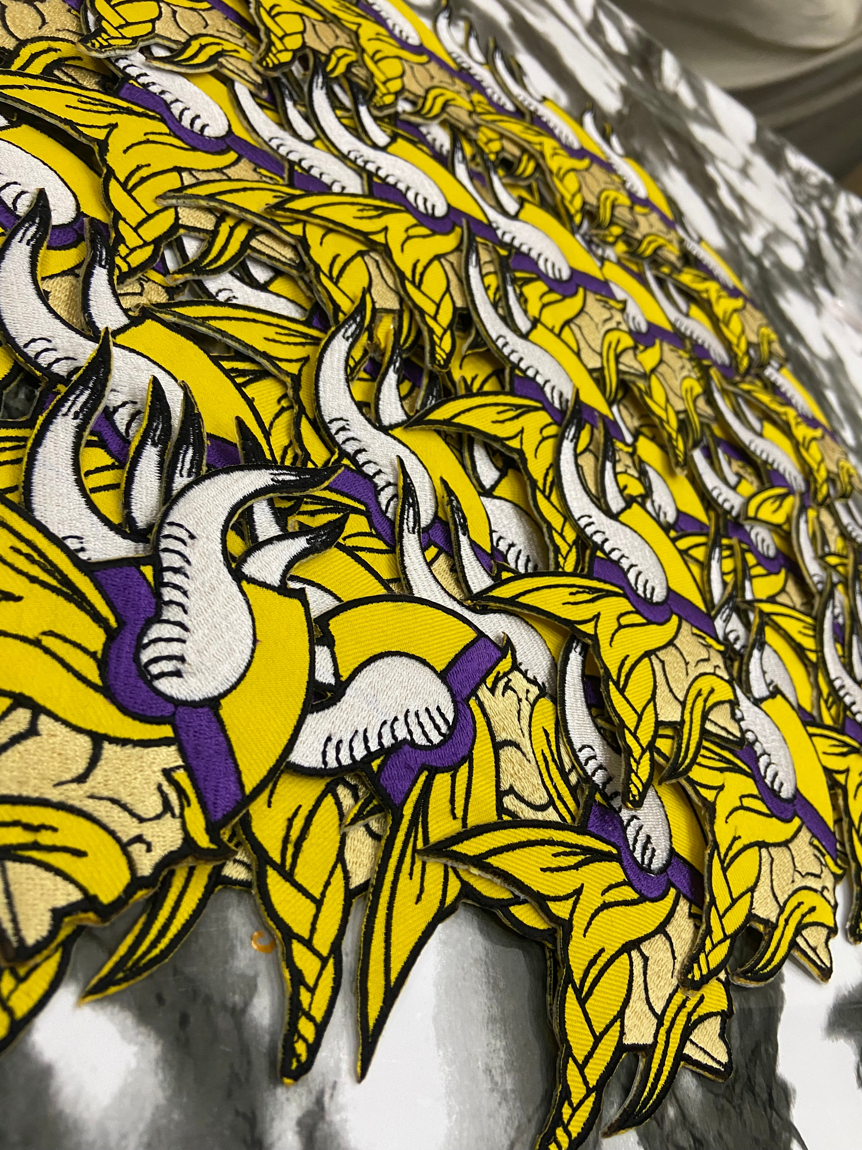 Minnesota Vikings Embroidered Patch Set – Purple Pride Football Logo Applique