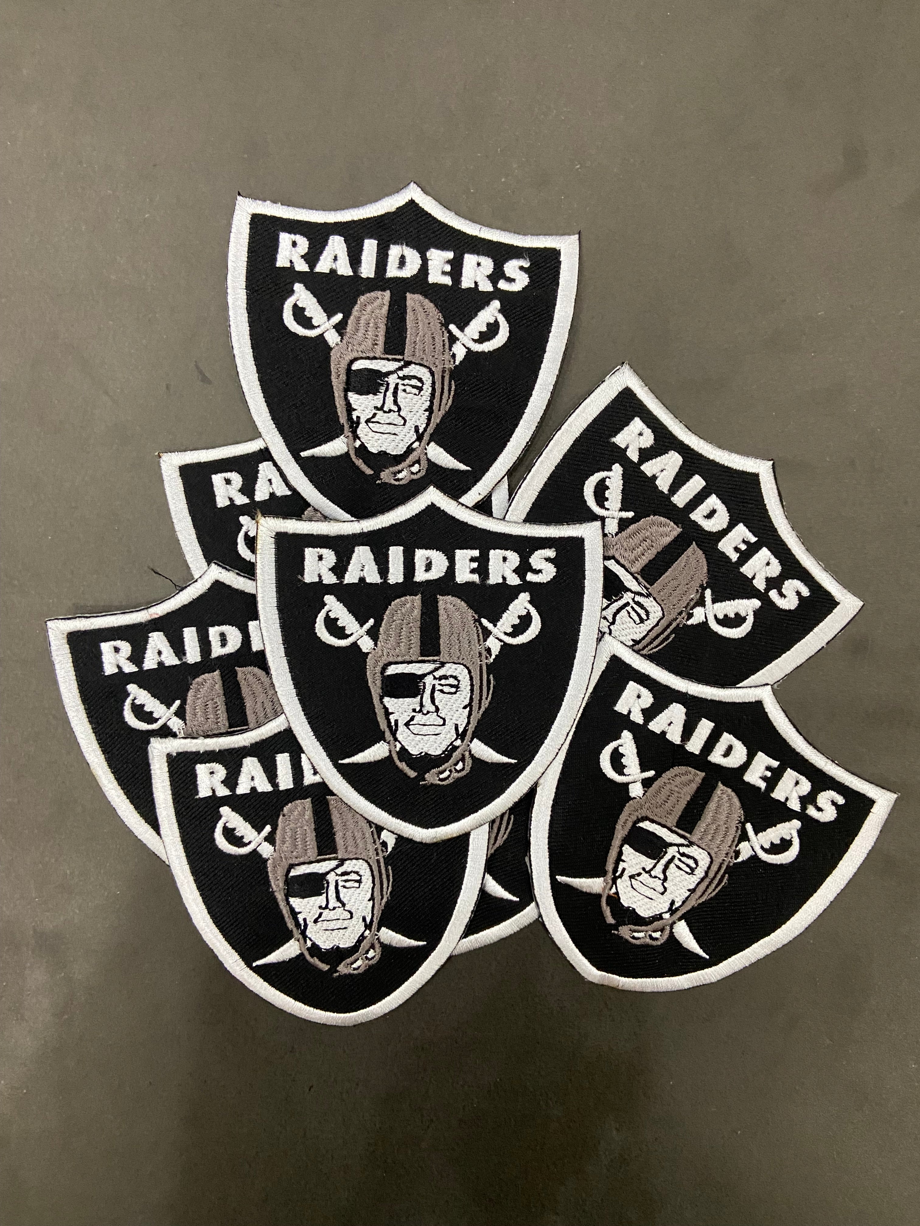 Harley Davidson Raiders Biker Patch - 4 Inch Embroidered Motorcycle Shield - Iron On / Sew On Badge