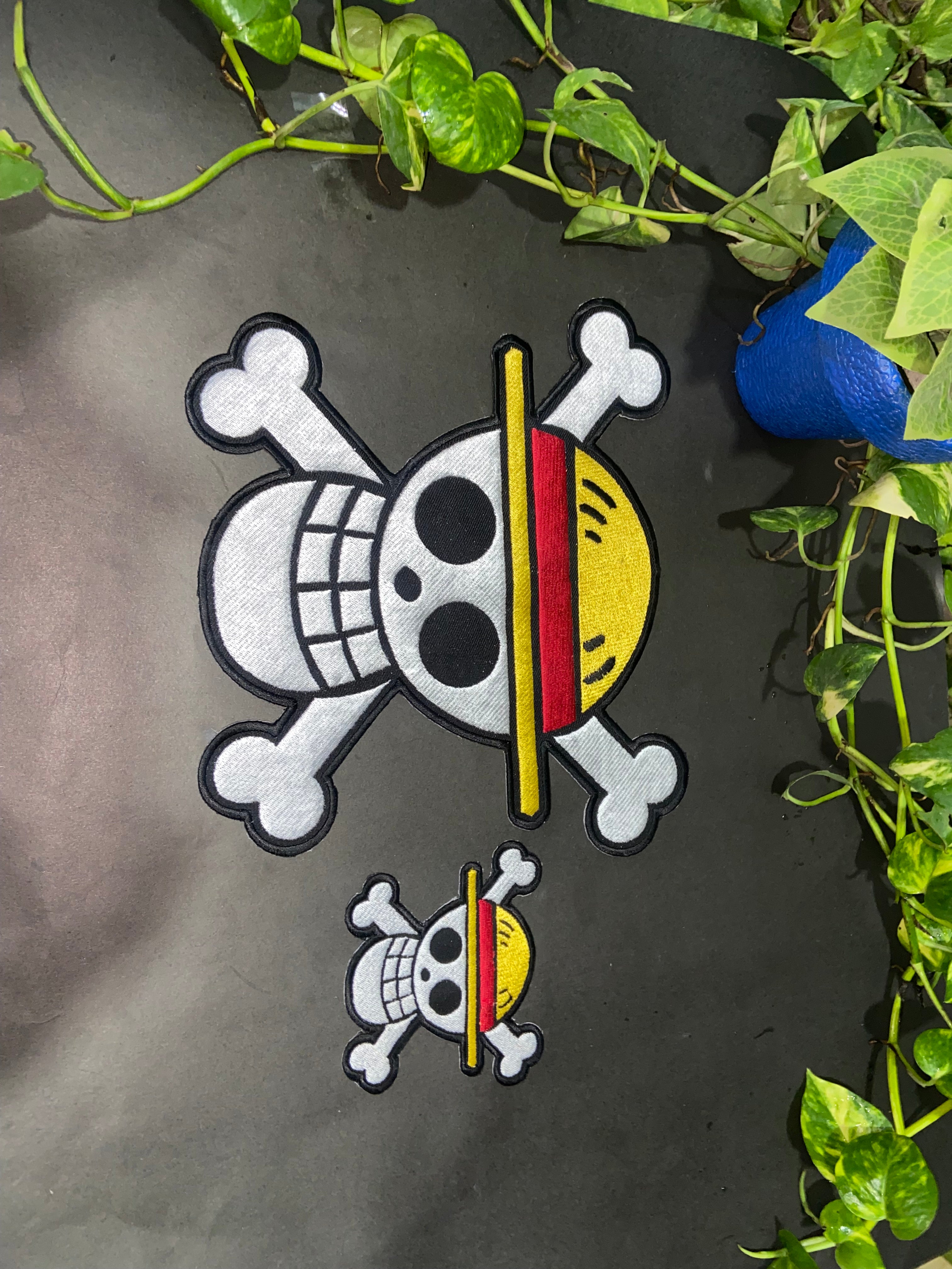 Straw Hat Pirates Patch: Anime Skull & Crossbones - Iron-on or Sew-on