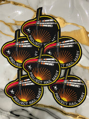 Hail Mary Embroidered Patch Set | 3-Piece Football & Pop Culture Badge Collection | Iron-On Sew-On Graphic Applique Set