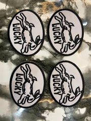 Lucky Rabbit Embroidered Patch – Vintage Racing & Speed Shop Applique