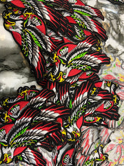 Screamin’ Eagle Embroidered Patch – Vintage American Traditional Style Applique
