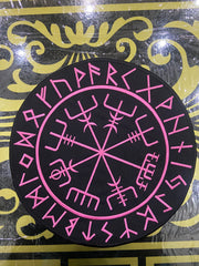 Viking Compass Vegvisir Back Patch | Valhalla Biker Vest & Norse Mythology Applique