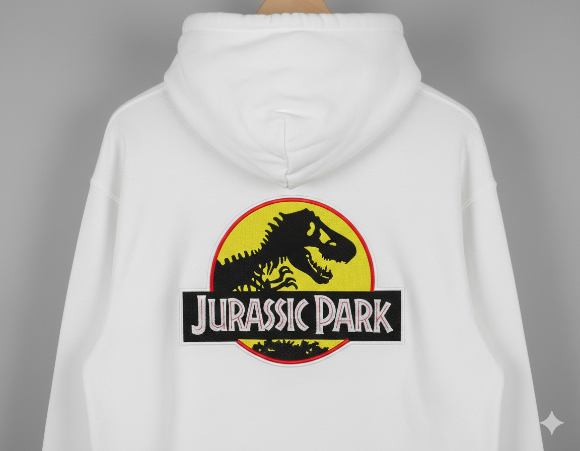 Jurassic World Dinosaur Logo - Machine Embroidery Digital File